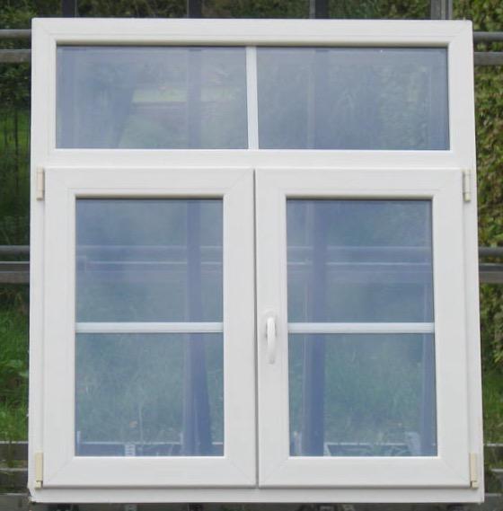 pvc raam , chassis , venster , kozijn 115 x 126 creme 9001, Doe-het-zelf en Bouw, Raamkozijnen en Schuifdeuren, Inclusief glas