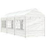 vidaXL Prieel met dak 6,69x2,28x2,69 m polyetheen wit, Tuin en Terras, Verzenden, Nieuw