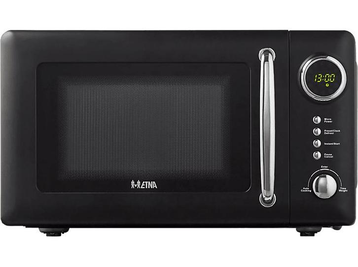 Etna -  Magnetron 800 W Inhoud 20 L - Zwart, Elektronische apparatuur, Microgolfovens, 60 cm of meer, Draaiplateau, Nieuw, Microgolfoven