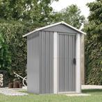 vidaXL Tuinschuur 126x97,5x177 cm gegalvaniseerd staal grijs, Verzenden, Nieuw