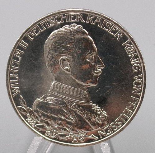 Allemagne, Prusse Wilhelm II. 3 Reichsmark 1913 PREUSSEN, Postzegels en Munten, Munten | Europa | Niet-Euromunten