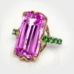 Zonder minimumprijs - Ring - 14 karaat Roségoud, Witgoud,