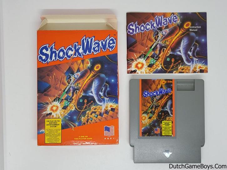 Nintendo NES - Shockwave - USA, Games en Spelcomputers, Games | Nintendo NES, Gebruikt, Verzenden