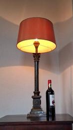 Lampe de table - Métal - lampe à pied de colonne - Lampe de, Antiquités & Art, Curiosités & Brocante