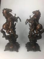 Beeld, marly - 40 cm - métal patiné bronze