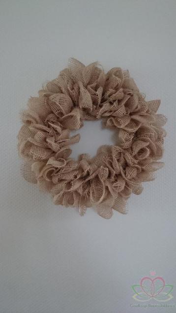 -jute juteband, +/- 15 cm.  naturel rol 40 m open structuur