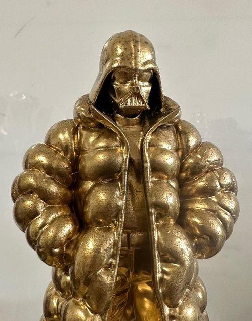 Daluxe Art - 1999 • Golden Darth Vader – Puffer Jacket Pop, Antiek en Kunst, Kunst | Schilderijen | Modern