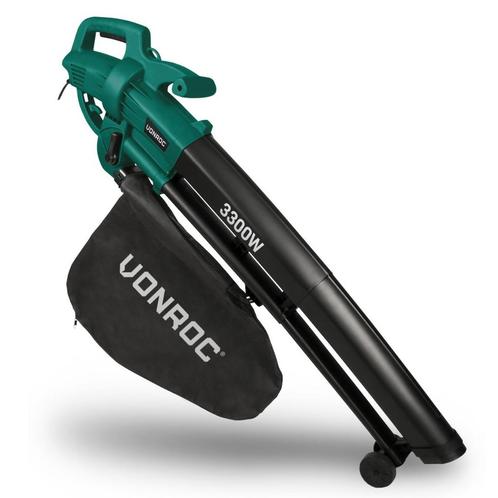 Bladblazer 3300W | 3-in-1- Blazen - zuigen - versnipperen, Tuin en Terras, Bladblazers, Nieuw, Verzenden