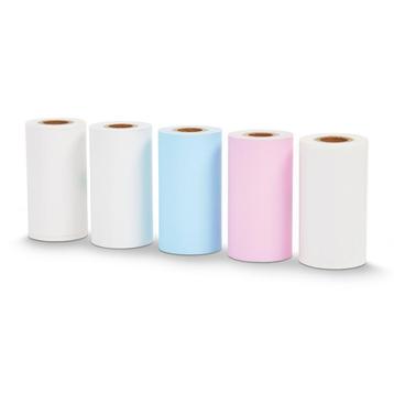 Papier thermique pour mini-imprimante Fichero - 5 rouleaux