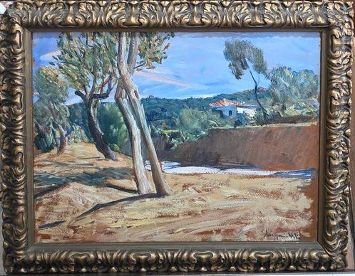 Eugenio Viti (1881-1952) - Paesaggio, Antiek en Kunst, Kunst | Schilderijen | Klassiek