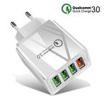 Qualcomm Quick Charge 3.0 Quad 4x Port USB Muur Oplader, Verzenden