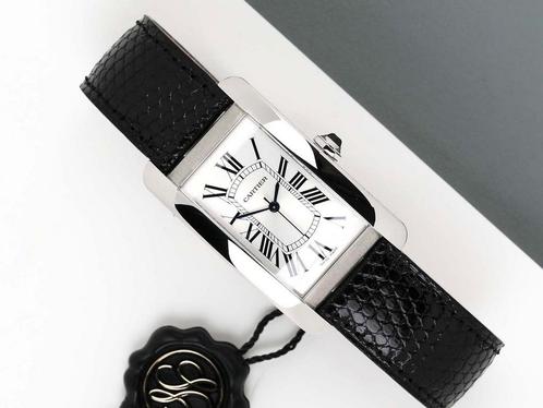 Cartier Tank Américaine WSTA0018 / 3972 uit 2018, Handtassen en Accessoires, Horloges | Dames, Verzenden