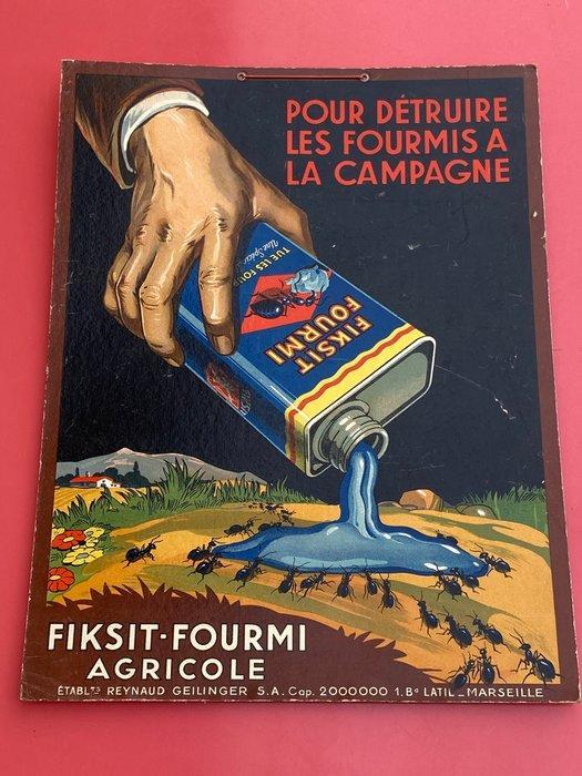 Anonymous - Fiksit-Fourmi - POUR DÉTRUIRE LES FOURMIS A LA, Antiek en Kunst, Kunst | Tekeningen en Fotografie