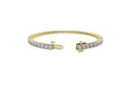 Tennis armband - 14 karaat Geel goud - 5.71ct. tw. Diamant