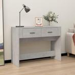 vidaXL Wandtafel 100x39x75 cm bewerkt hout betongrijs, Verzenden, Nieuw