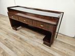 Kabinet - Art Deco console uit de jaren 40 in walnoothout en