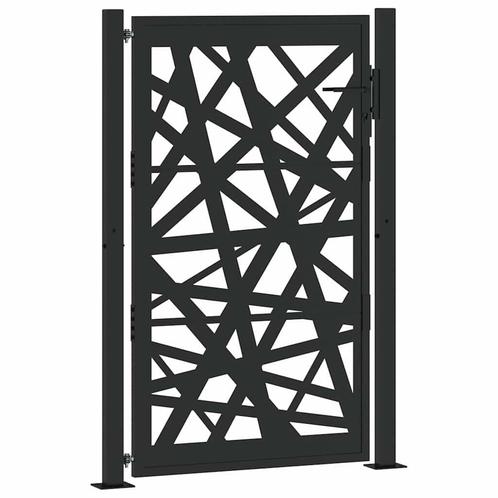 Poort Zwart Staal - Topdeal voor Tuin & Terras | Retour, Tuin en Terras, Tuinhekken en Hekwerk, Met poort, Nieuw, IJzer, Tuinhek