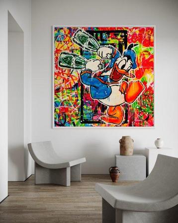Mikko - Donald Duck Dom Perignon Lover - XL (No reserve, Antiquités & Art, Art | Peinture | Moderne