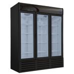 Zwarte Koelkast met 3 glasdeuren - 1326 liter netto, Koelen en Vriezen, Verzenden, Nieuw in verpakking