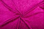 Crushed velvet donkerfuchsia stof - 10m rol - Velours, Hobby en Vrije tijd, Stoffen en Lappen, 200 cm of meer, Nieuw, Polyester