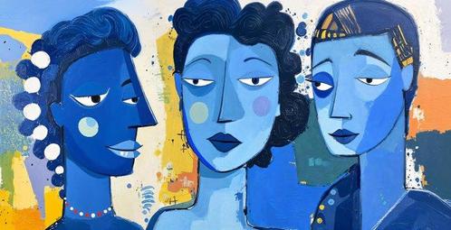 Felix van Horst (1988) - Blue Whispers (XXL), Antiek en Kunst, Kunst | Designobjecten