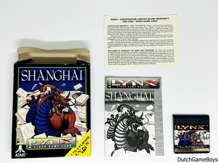 Atari Lynx - Shanghai, Games en Spelcomputers, Spelcomputers | Atari, Gebruikt, Verzenden
