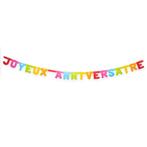 Joyeux Anniversaire Letterslinger 1,6m, Hobby & Loisirs créatifs, Articles de fête, Verzenden