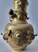 Vaas - Messing - China - Messing chinese vaas (Zonder, Antiek en Kunst