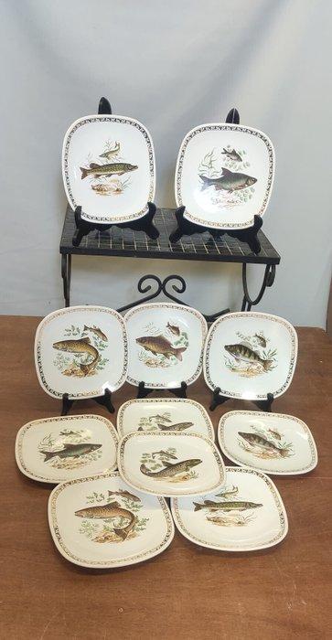 longchamp - Eetservies (11) - Aardewerk, Antiek en Kunst, Antiek | Meubels | Tafels