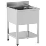 Spoeltafel | RVS | 1 Spoelbak (Midden) | Bodemschap |, Verzenden