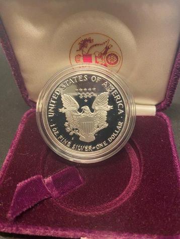 États-Unis. 1 Dollar 1989 Liberty, 1 Oz (.999) Proof (Sans