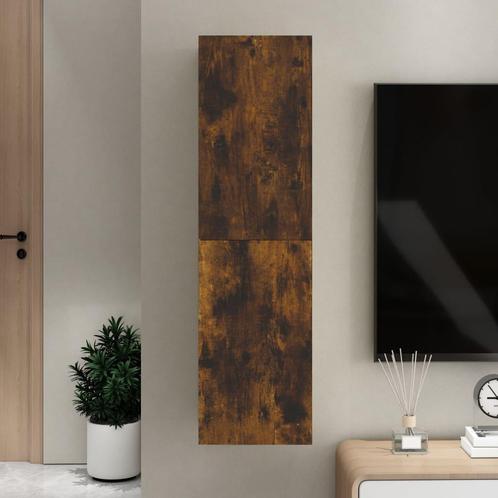vidaXL Tv-wandmeubel 30,5x30x110 cm gerookt eikenkleurig, Huis en Inrichting, Kasten |Televisiemeubels, Nieuw, Verzenden
