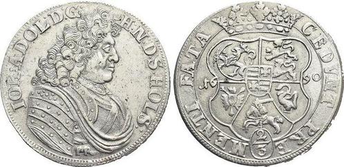 2/3 taler, daalder(gulden) 1690 Schleswig-holstein-ploen..., Postzegels en Munten, Munten | Europa | Niet-Euromunten, België, Verzenden