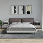 vidaXL Nachtkastjes 2 st 40x35x50 cm grijs sonoma, Huis en Inrichting, Verzenden, Nieuw