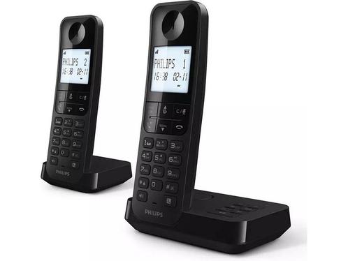 Philips Draadloze Telefoon D2752B/12 - DECT - 2 Handsets -, Telecommunicatie, Vaste telefoons | Niet Draadloos, Nieuw, Verzenden