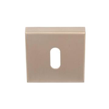 Sleutelplaatje BASICS BSQN53 PVD licht brons, Klink of Kruk