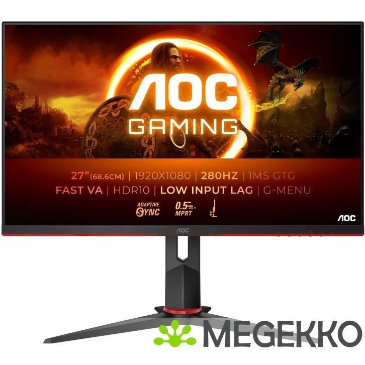 AOC GAMING 27G2ZN3/BK 27  Full HD 280Hz VA Monitor, Computers en Software, Overige Computers en Software, Nieuw, Verzenden