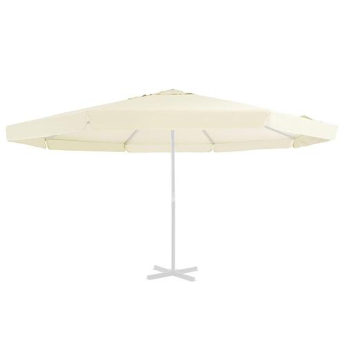 vidaXL Vervangingsdoek voor parasol 500 cm zandkleurig, Jardin & Terrasse, Parasols, Envoi