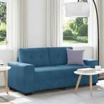 vidaXL Loveseat Sofa Blauw 140 cm Fluweel, Huis en Inrichting, Zetels | Zetels, Verzenden, Nieuw