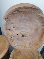 Schaal (4) - Teak hout - handgemaakt