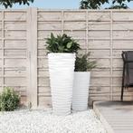 vidaXL Plantenbak met uitneembare bak geribbeld 18/45 L PP, Tuin en Terras, Verzenden, Nieuw