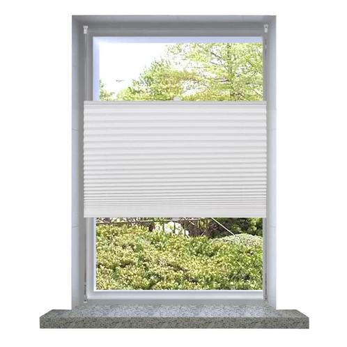 vidaXL Plisséjaloezie 100x100 cm wit, Huis en Inrichting, Stoffering | Gordijnen en Lamellen, Nieuw, Verzenden