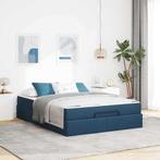 vidaXL Bedframe Anders met opslag Blauw 140 x 200 cm Stof, Huis en Inrichting, Slaapkamer | Bedden, Verzenden, Nieuw
