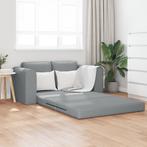 vidaXL Vloersofa Bed 2-in-1 Lichtgrijs 148x71x83 cm Stof, Verzenden, Nieuw
