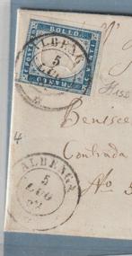 Anciens états italiens - Sardaigne 1857/1861 - anciens, Gestempeld