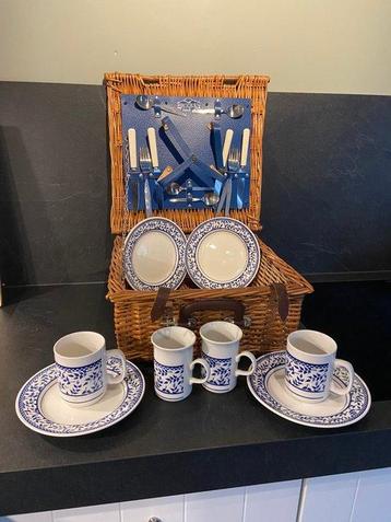 Brookes - Authentiek engelse picknickmand - Picknickmand -, Antiek en Kunst