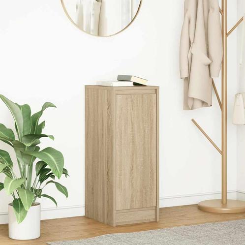 vidaXL Dressoir 29,5x34x76 cm bewerkt hout sonoma, Huis en Inrichting, Kasten | Dressoirs, Nieuw, Verzenden