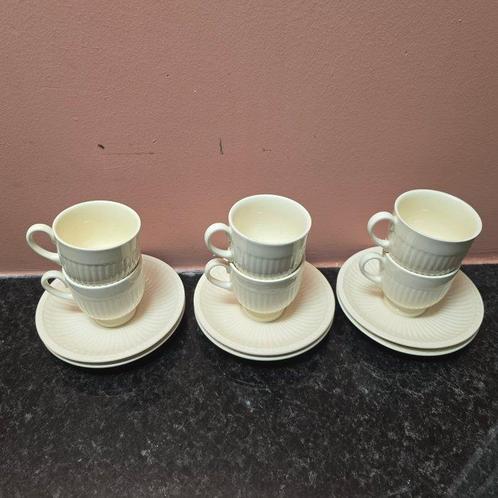 Wedgwood - Kop en schotel (12) - Edme - Porselein - Espresso, Antiek en Kunst, Antiek | Meubels | Tafels