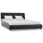 vidaXL Cadre de lit Noir Similicuir 140 x 200 cm, Maison & Meubles, Chambre à coucher | Lits, Neuf, Verzenden