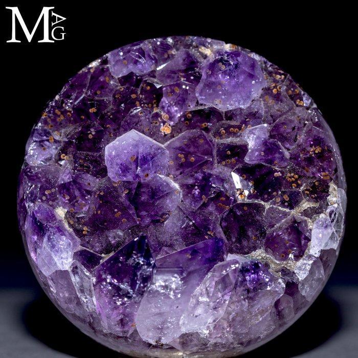 Amethist Bol – Natuurlijk Kristal Cluster. - Hoogte: 87 mm -, Verzamelen, Mineralen en Fossielen